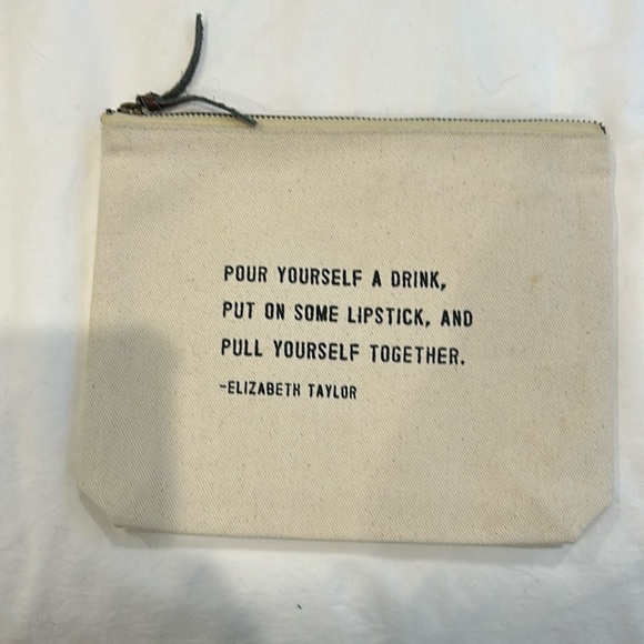 Sugarboo & Co Pull Yourself Together (Elizabeth Taylor) Canvas Zip Bag - Picture 2 of 4